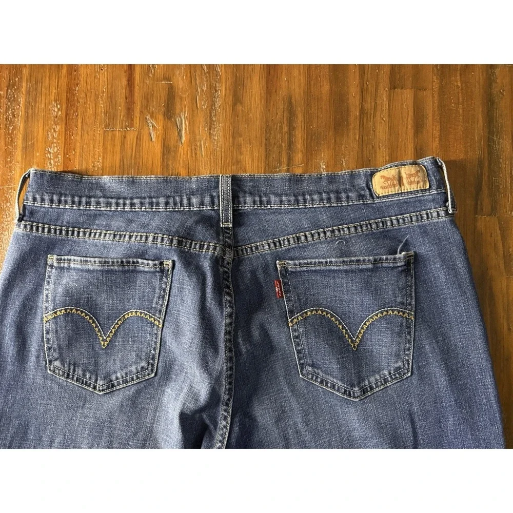 Levi's 505 Straight Jeans Men's W33 L32 Classic Blue‎ Denim Zipper Fly